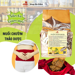 Túi chườm muối thảo dược, túi muối chườm nóng, muối chườm bụng, lưng, cổ vai gáy