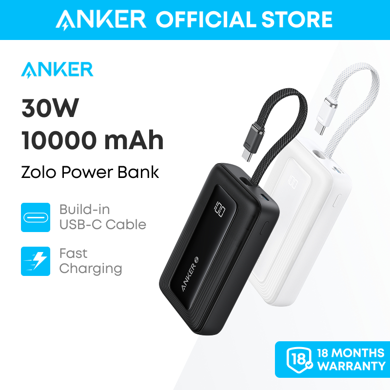 Sạc dự phòng Anker A1688 Pin dự phòng 10.000mAh 30W sạc nhanh USB‑C vào ra pin điện thoại du lịch th