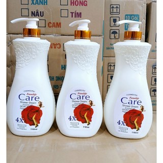  Sữa Tắm 4X Hương Hoa Hồng 1100ml Hàng Cty 