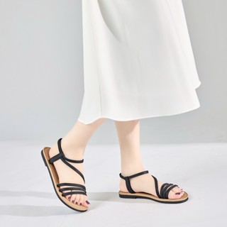  Giày Sandal Nữ MWC E181 - Sandal Nữ Đế Bệt Quai Mảnh Thanh Lịch Kèm Quai Chun Tiện Lợi 