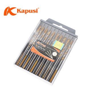 Combo Mũi Khoan Đa Năng Kapusi Chuôi Lục Giác Thép CRV Khoan Gạch Gỗ Kính Kim Loại (Vàng/Cam)