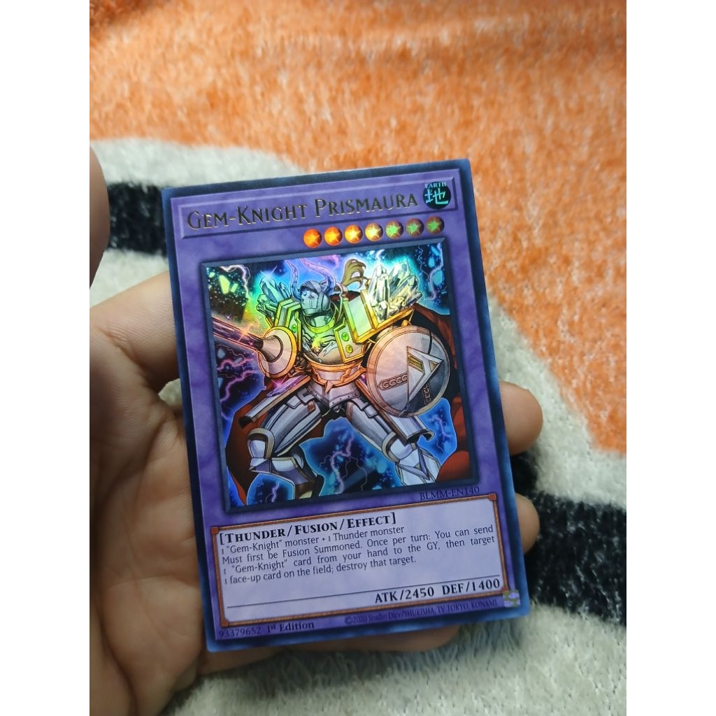 [Yugioh Biên Hòa Store] 1 lá thẻ bài Gem-Knight Prismaura - BLMM-EN140 - Ultra Rare 1st Edition