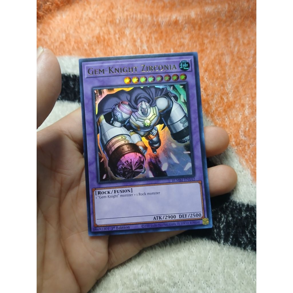 [Yugioh Biên Hòa Store] 1 lá thẻ bài Gem-Knight Zirconia - BLMM-EN142 - Ultra Rare 1st Edition