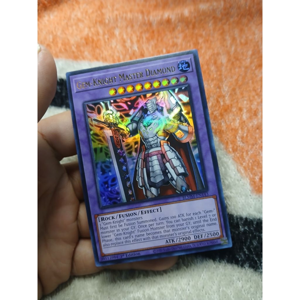 [Yugioh Biên Hòa Store] 1 lá thẻ bài Gem-Knight Master Diamond - BLMM-EN143 - Ultra Rare 1st Edition