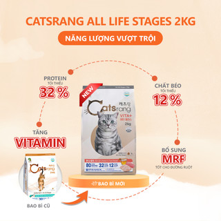 [2kg] Thức ăn hạt cho mèo mọi lứa tuổi CATSRANG