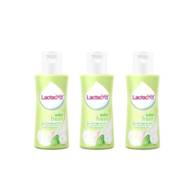 (Quà tặng không bán Lactacyd) Bộ 3 chai Dung Dịch Vệ Sinh Phụ Nữ Lactacyd Odor Fresh Ngăn Mùi Cả 60ml/chai