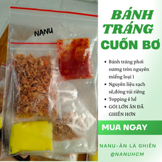  COMBO 10 Bịch Bánh Tráng phơi sương cuốn Bơ NANU 