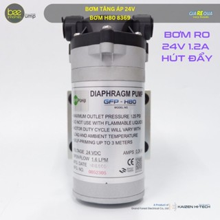 Bơm Tăng Áp Máy Lọc Nước 24V GFP Pump H80, 8369, Phù Hợp Mọi Máy Lọc Nước, Công Nghệ Taiwan