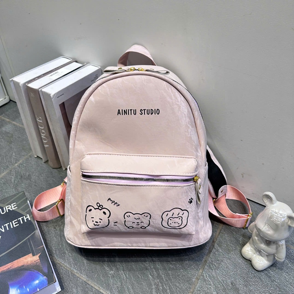 Balo Thời Trang Nam Nữ Da Nhung Quai Bản To Vừa A4 Siêu Hot TN217 | BigBuy360 - bigbuy360.vn