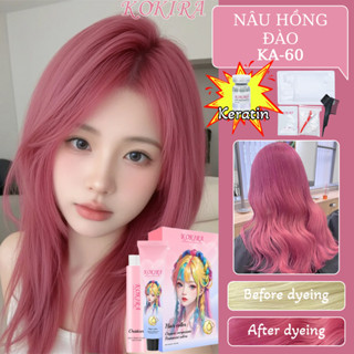 KOKIRA Thuốc Nhuộm Tóc Màu NÂU HỒNG ĐÀO-60 nhuộm Không Tẩy | thuốc nhuộm tóc tại