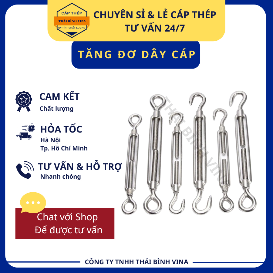 Tăng đơ sắt đủ size từ phi 6 tới phi 12