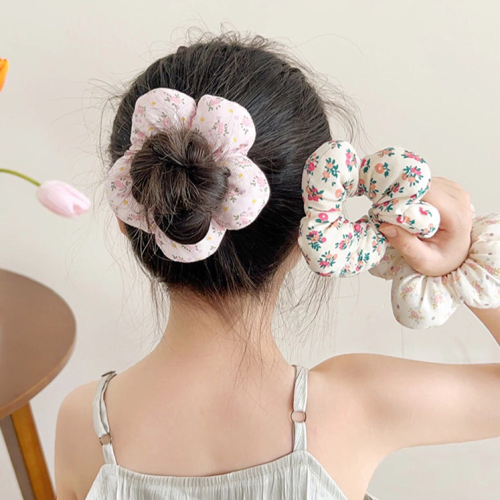 Dây buộc tóc hoa lớn Scrunchies Dây buộc tóc đuôi ngựa