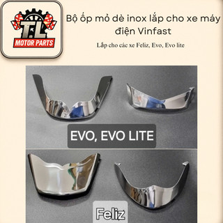  Ốp mỏ và đuôi dè inox xe điện Vinfast Evo 200 Evo Lite Feliz Feliz S 