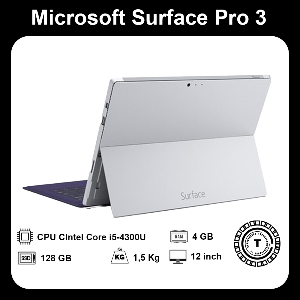 Máy tính Surface Pro 3 | Intel Core i3-4020Y| Ram 4GB | SSD 128GB | 12 inch