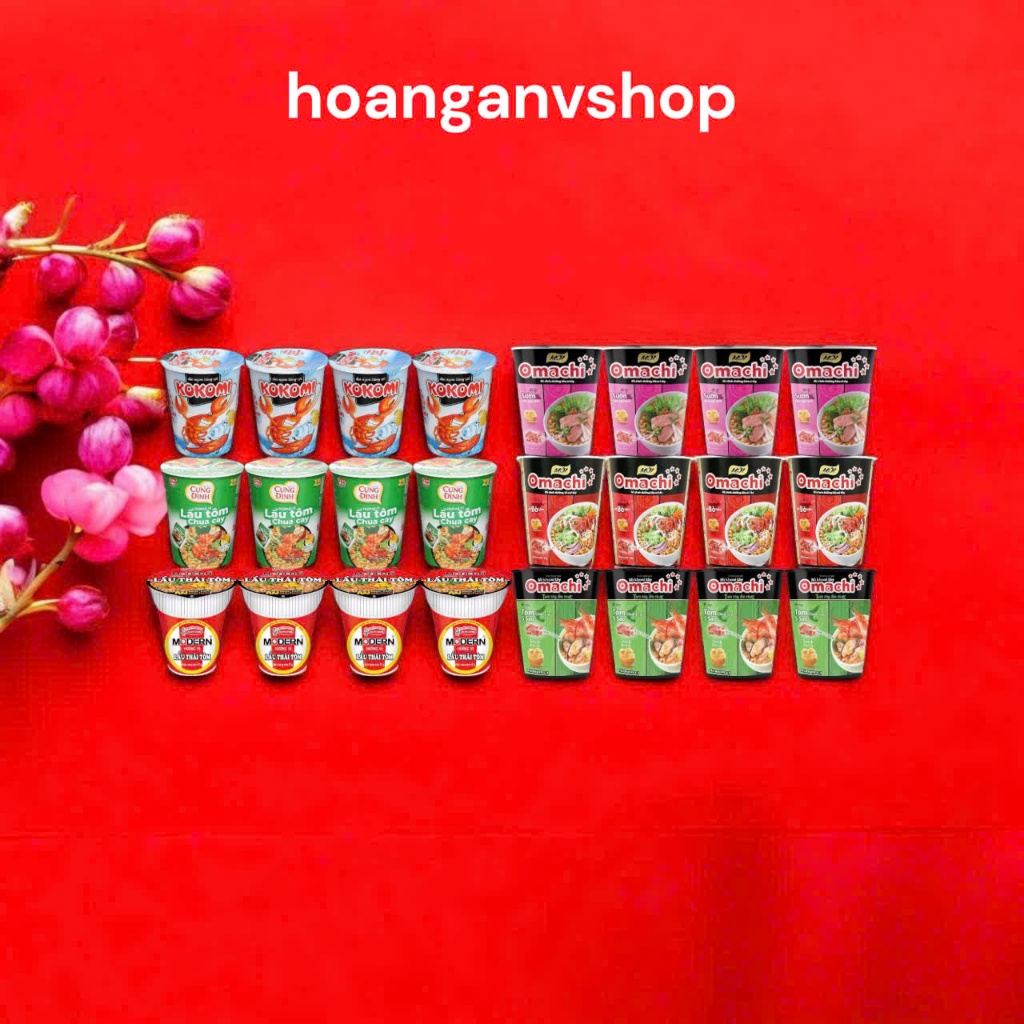 Combo 4ly Omachi Bò,4ly Omachi Sườn,4ly Omachi Tôm,4ly Modern, 4ly Cung Đình Tôm, 4ly Kokomi Tôm