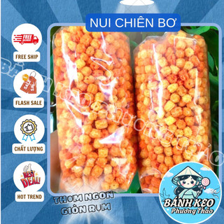  Nui Chiên Giòn tẩm gia vị  sấy giòn cay ngọt túi 120g - 500g 