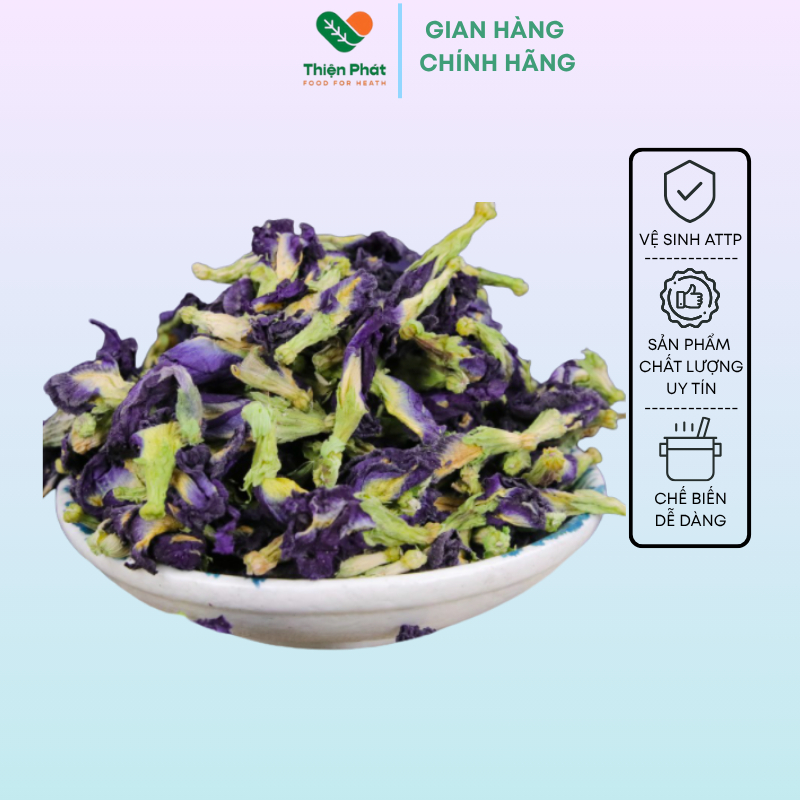 Trà Hoa Đậu Biếc Sấy Khô 1Kg Dùng Làm Pha Trà, Làm Bánh - Thiện Phát Food