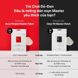 Miếng Dán Mụn Cosrx Acne Pimple / Clear Fit Master Patch