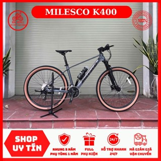 Xe Đạp MILESCO K400 • Khung Magie đúc, phanh dầu, trục rỗng, Ltwoo 3*9, moay-ơ 6 bạc cối nổ