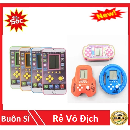 Máy chơi game điện tử cầm tay - Huyền thoại Brick game 8x 9x - Máy chơi xếp hình (Giao màu ngẫu nhiên)