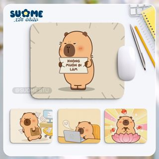Capybara - Miếng Lót Chuột Mouse Pad Capypara, Bàn Phím Máy Tính Dễ thương, Lót chuột Hoạt Hình 50 Mẫu