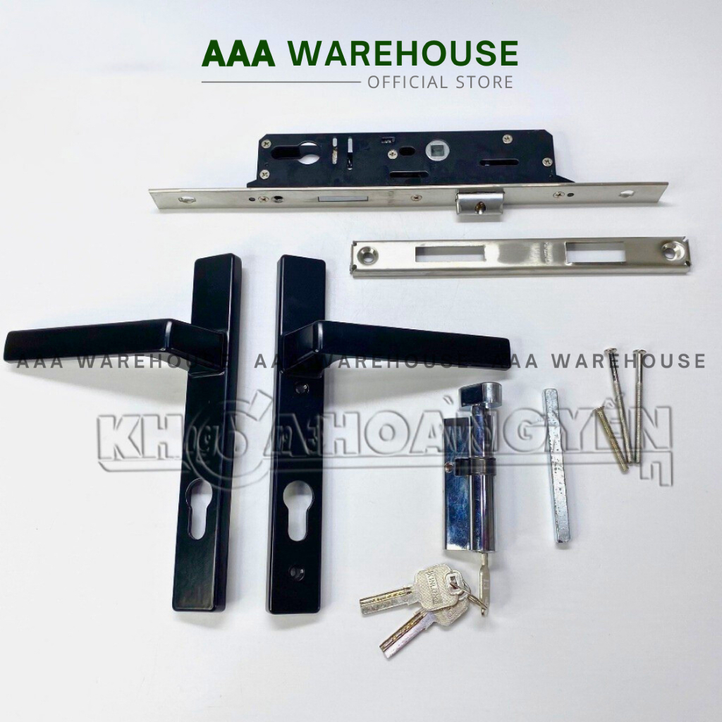 Khoá ĐƠN điểm KinLONG - khóa KinLong cửa nhôm xingfa, Khoá tay gạt 1 điểm