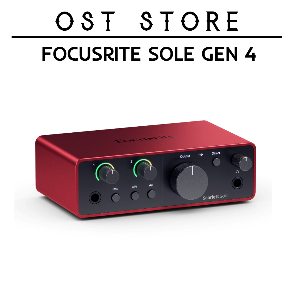 Sound Card Focusrite Solo Gen 4 Dành Cho Thu Âm Hát Livestream. Focusrite Solo Gen 4, Gen 3. Bảo Hàn