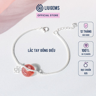 Vòng Tay Nữ Bạc 925 Liugems Đồng Điếu Đá Phong Thuỷ Mix Charm Bạc Mang Năng Lượng Tích Cực VB06