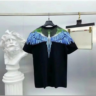  Áo Phông Nam Nữ BURLON hoạ tiết cánh chim đại bàng In Tràn Vai Siêu Nét Hót Nhất 2025 