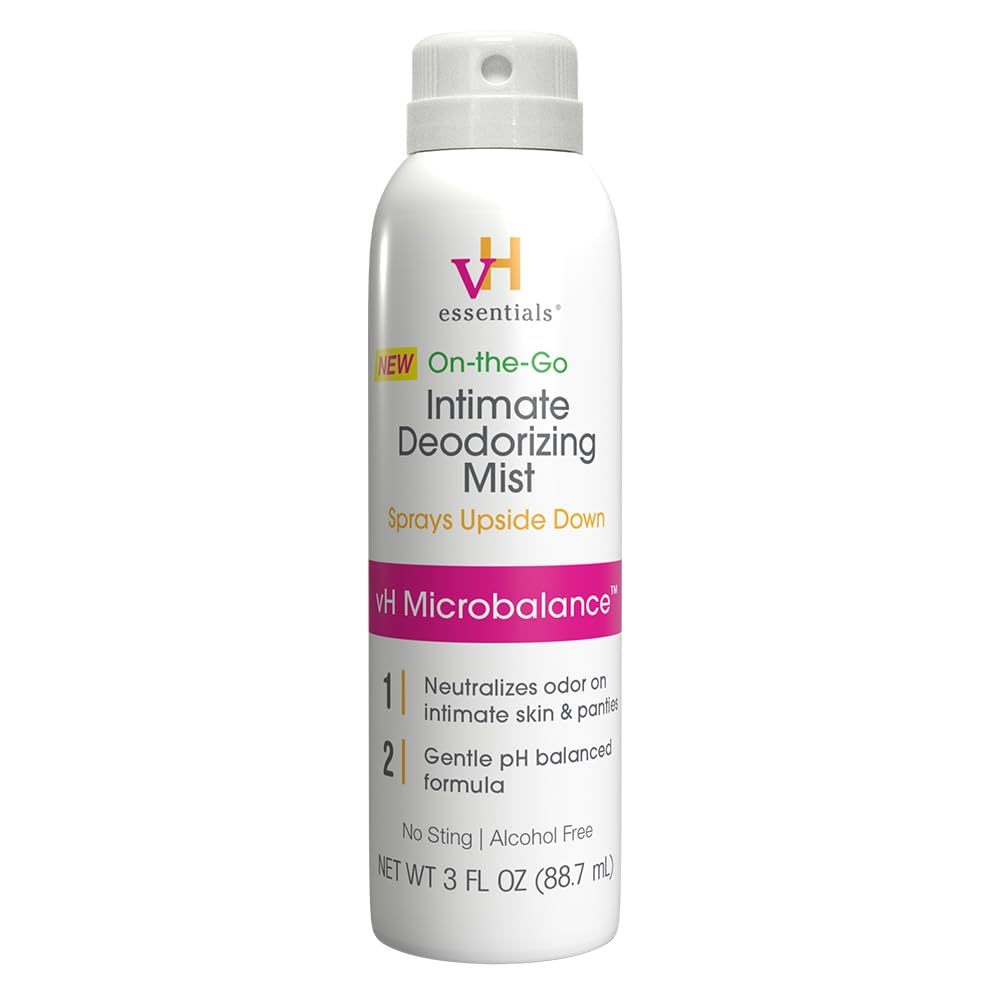 Xịt khử mùi vùng kín VH essentials on the go intimate Deodorizing Mist Sprays Upside Down 88.7ml cho