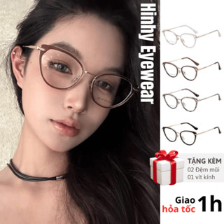 Gọng kính cận mắt mèo nữ chất liệu kim loại phối nhựa chắc chắn, thời trang, dễ đeo MS29