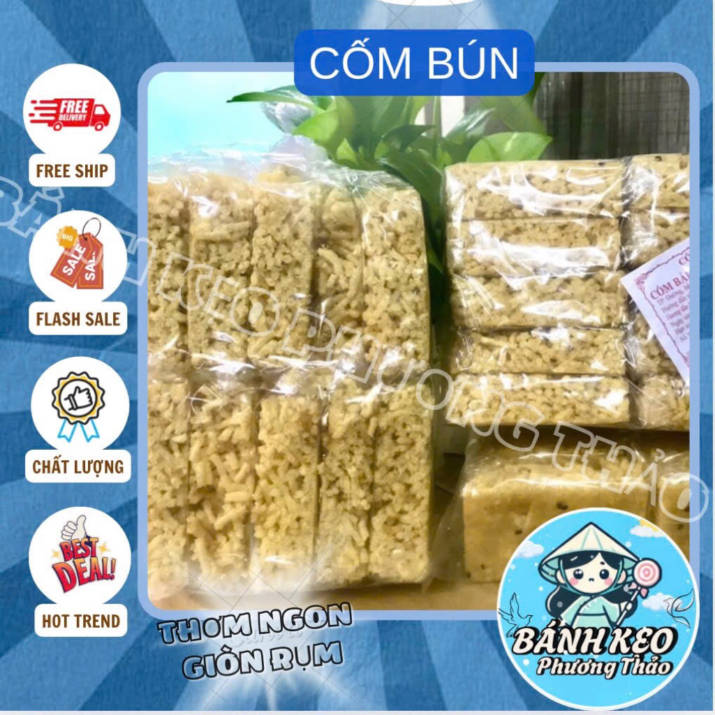 CỐM BÚN - CỐM ĐƯỜNG - CỐM VIÊN ( CỐM GẠO) THƠM NGON ANH THƯ 150G