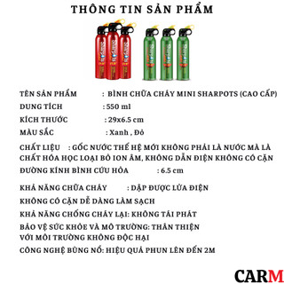 Bình chữa cháy ô tô mini Sharpots CarMax