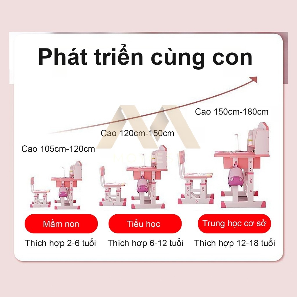 MY Bộ bàn học cho bé Bàn học chống gù có giá sách,Kèm Có Điều Chỉnh Được Độ Cao Thấp Giá tốt | BigBuy360 - bigbuy360.vn