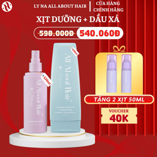 [QUÀ] Combo XỊT DƯỠNG + DẦU XẢ All About Hair - Kích Mọc Tóc, Phục Hồi Tóc Chắc Khoẻ, Mềm Mượt