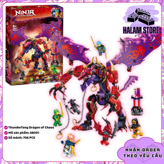 [Rẻ vô địch] Đồ chơi lắp ráp Ninjago Dragons Rising 3 mã 68001 - Mô hình lắp ghép Thunderfang Dragon