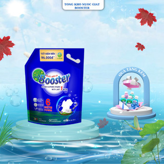  Nước giặt xả booster hương hoa thiên nhiên,túi 3,7kg   HÀNG CHÍNH HÃNG   