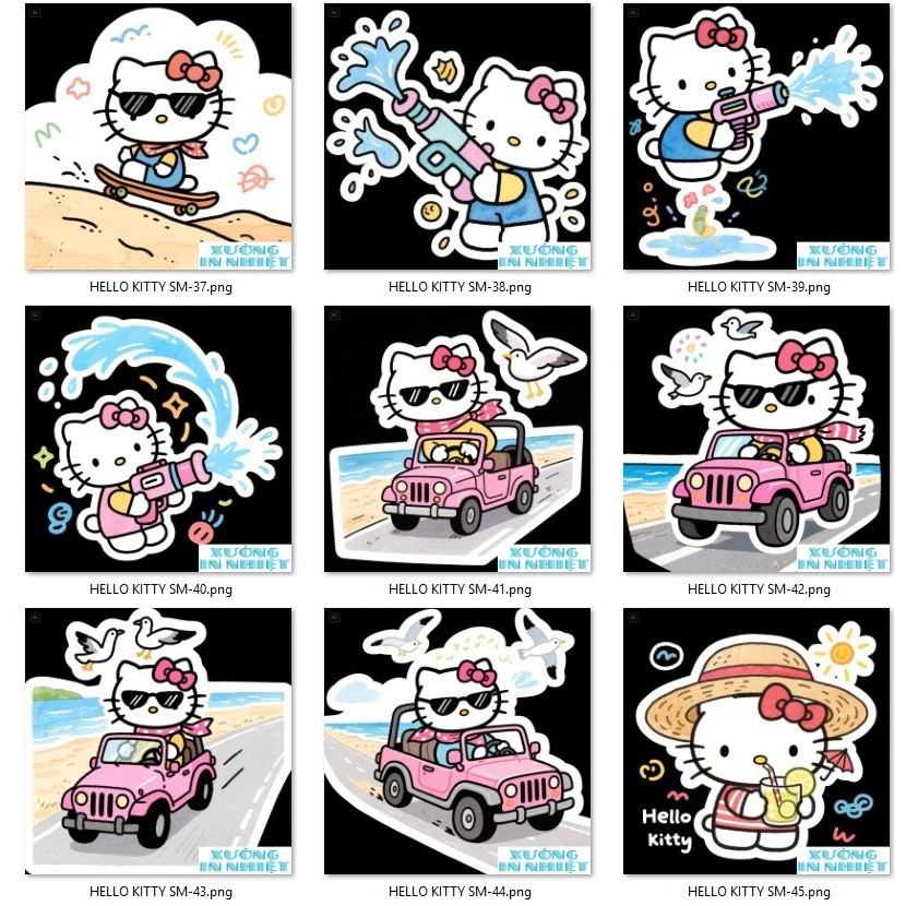 Hình Ủi Nhiệt Hello Kitty (Fan Art) 5