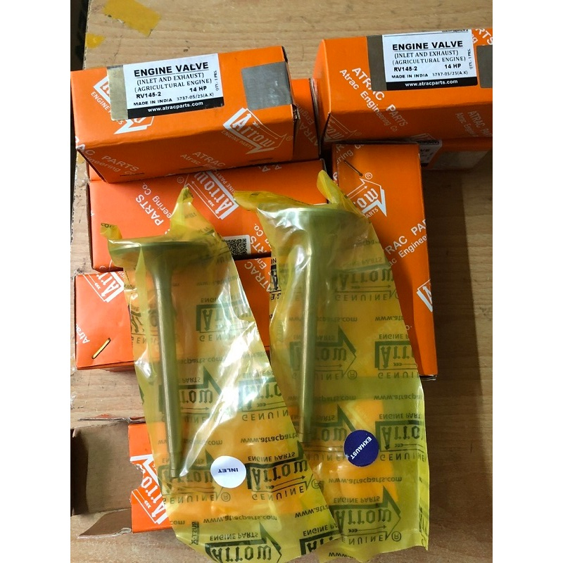 Bộ xú páp (nạp/thải) máy Yanmar TS50 TS60TS70 TS80 TS105 Kubota RK105 RK125 ER2500 RK145 RK165 EV240