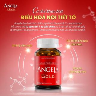  Viên uống Angela gold tăng cường sức khoẻ sắc đẹp và sinh lý nữ không chứa mầm đậu nành Hộp 60 Viên & 30 Viên 