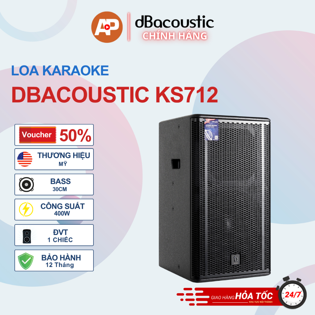 Loa DBacoustic KS712 (giá theo chiếc) - Công suất 450W - Bass 30cm - Chính hãng - BH 12 tháng