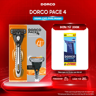 Dao Cạo Râu Hàn Quốc 4 Lưỡi DORCO PACE 4 - FRA1001-PT - Hộp 1 Cán Dao và 1 Đầu Cạo