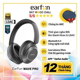 Tai nghe headphone bluetooth EARFUN Wave Pro chống ồn ANC âm thanh Hires LDAC nghe nhạc 80h