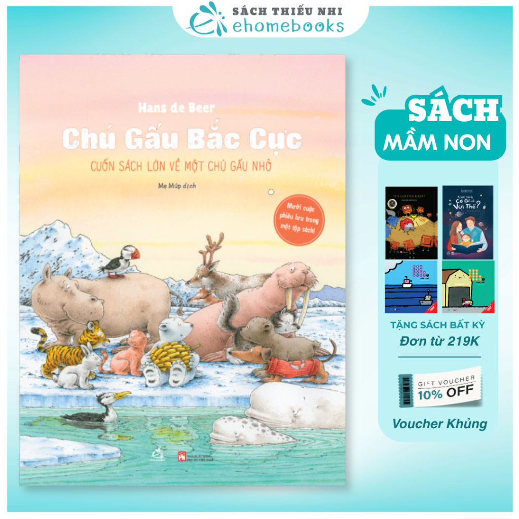Sách Chú Gấu Bắc Cực Sách cho bé 3 - 6 tuổi