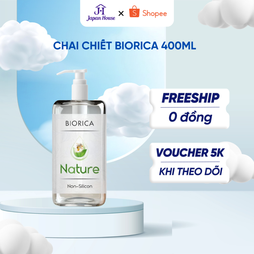 Chai Chiết Mỹ Phẩm, Dầu Gội Biorica Botanical Nhật Bản 400ML