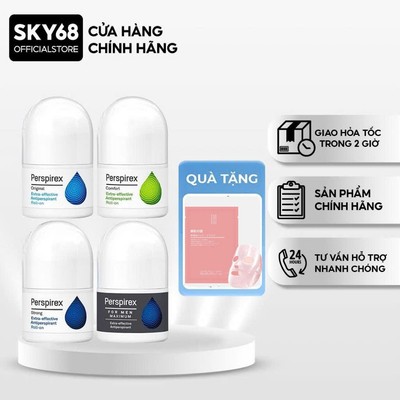 Lăn Khử Mùi Perspirex Giảm Tiết Mồ Hôi Dành Cho Mọi Loại Da 20ml