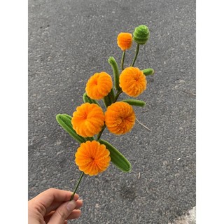 cành nhựa gắn hoa 30cm/100 cây cắm hoa gắn cành hoa lá(loại nhỏ)