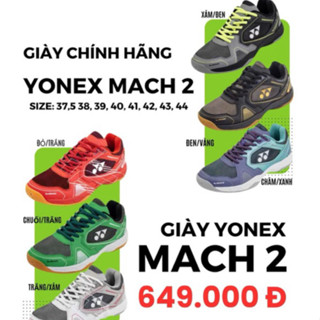 Giày Cầu Lông Yonex Mach 2 Chính hãng, Êm, Nhẹ, Bền, Chống Lật Giá Tốt