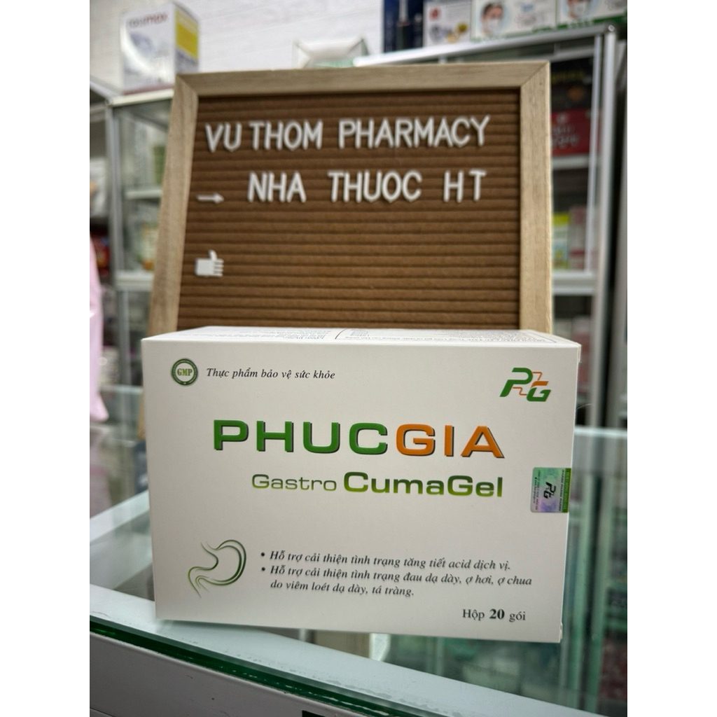 Phúc Gia Gastro Cumagel Hộp 20 gói  gel - Hỗ trợ cho dạ dày