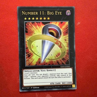 [Thẻ Bài Yugioh Chính Hãng] Number 11: Big Eye
